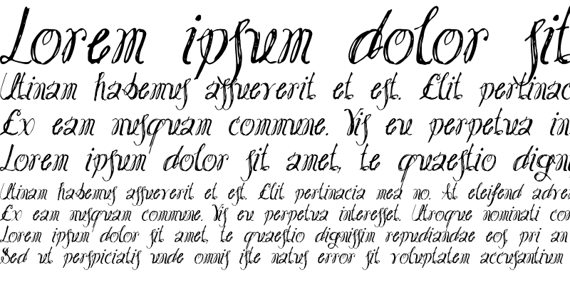 Sample of Moeflon Italic