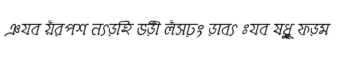 Preview of MohanondaMJ Italic