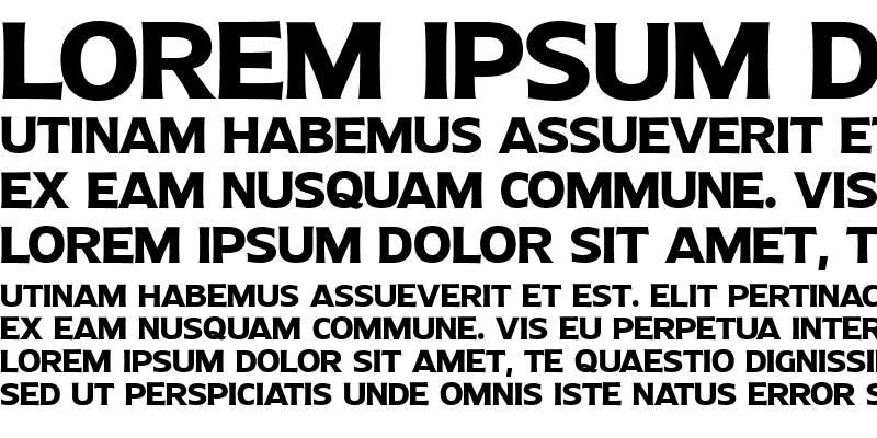 Sample of Molly Sans N PERSONAL Bold