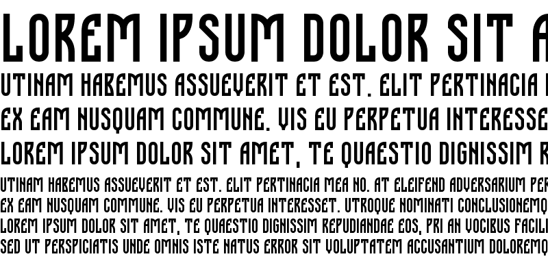Sample of Molodo-font