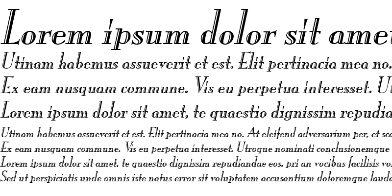Sample of MonarchEngraved Italic
