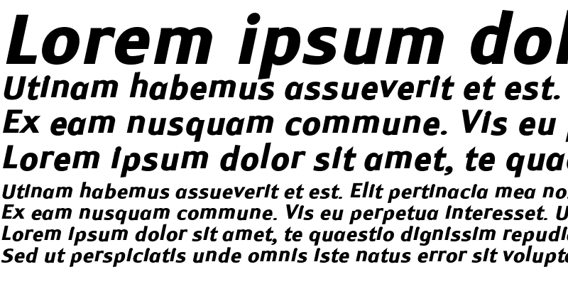 Sample of Monem ExtraBold Italic