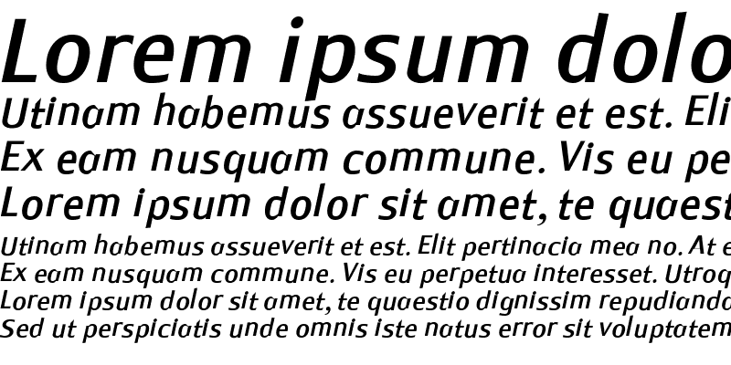 Sample of Monem Normal Italic