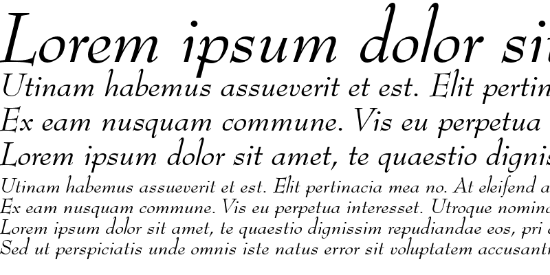 Sample of Monitor SSi Italic