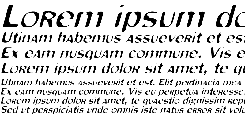Sample of MonkeyCaughtStealing Medium Italic