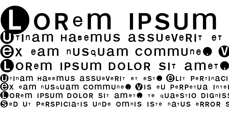 Sample of MonoAlphabetMultiSized