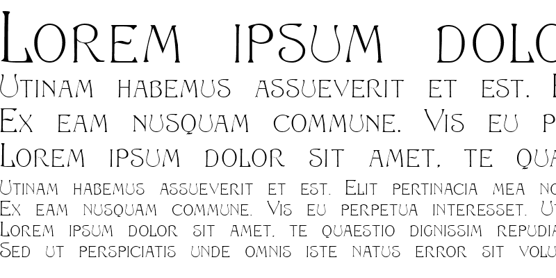 Sample of Monogramme Regular