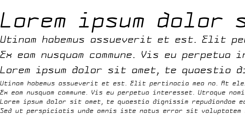 Sample of Monolith Italic