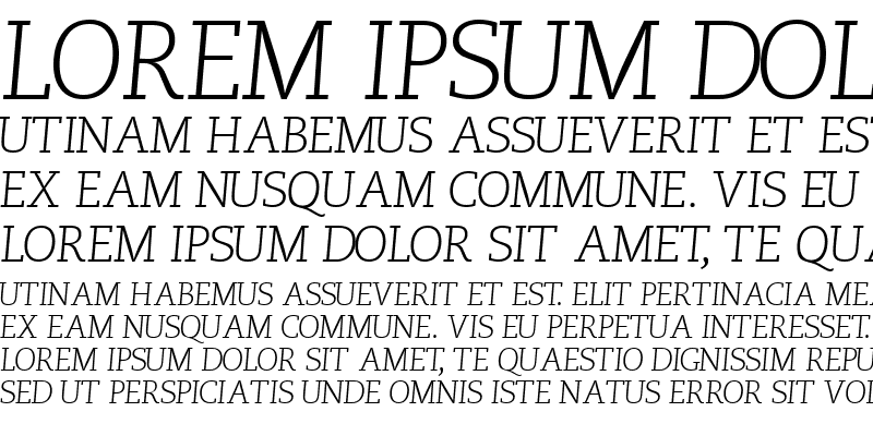 Sample of MonologueLightCapsSSK Italic