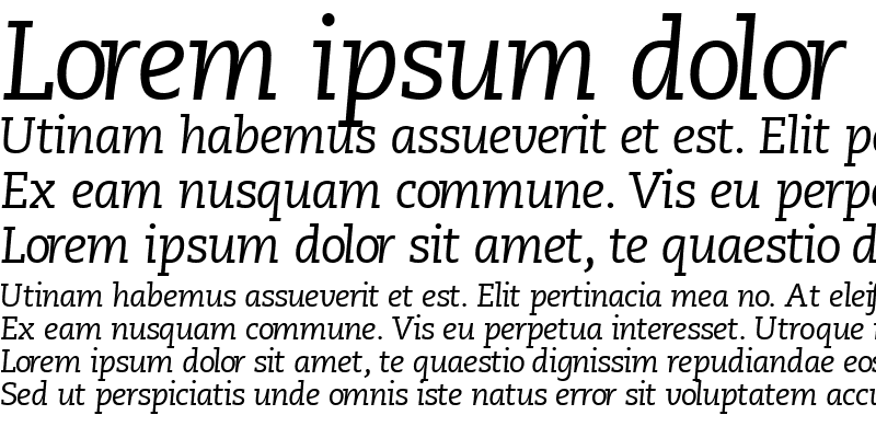 Sample of MonologueSSK Italic