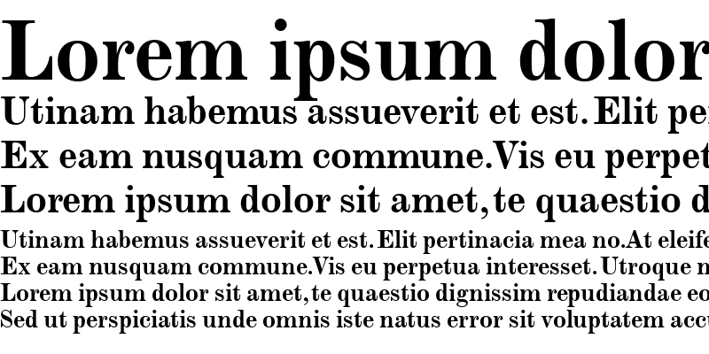 Sample of MonotypeModern Bold