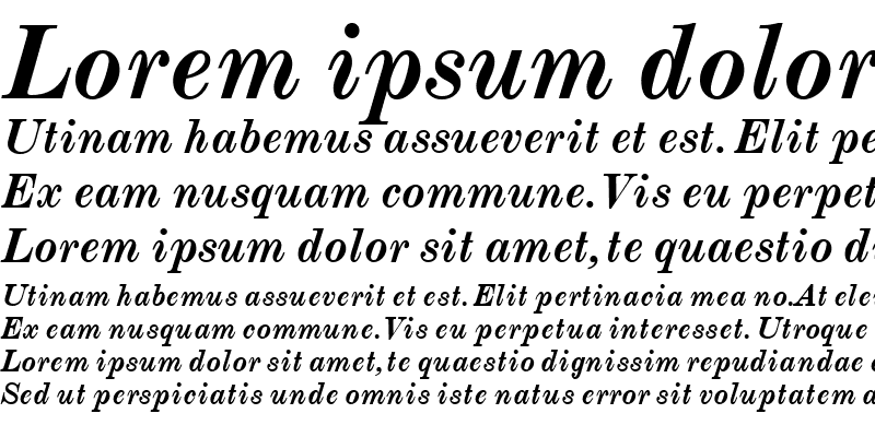 Sample of MonotypeModern