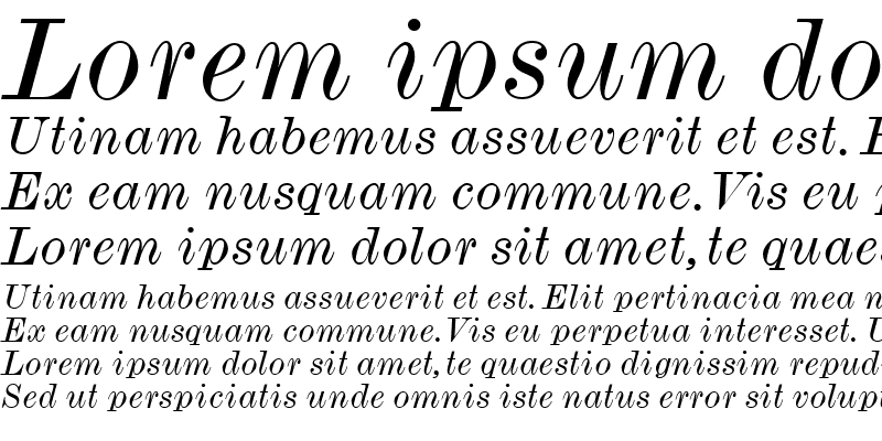Sample of MonotypeModernWide
