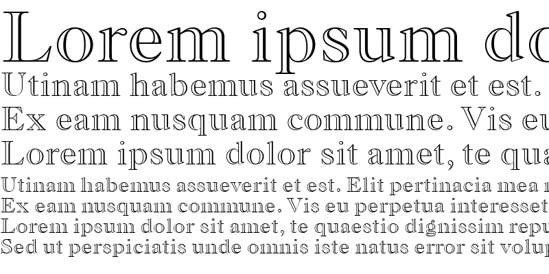Sample of MonotypeOldStyleMTOutline