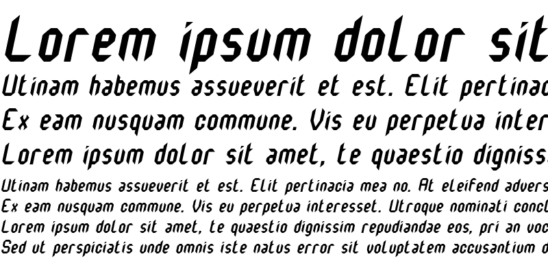 Sample of Monster oF South St Italic