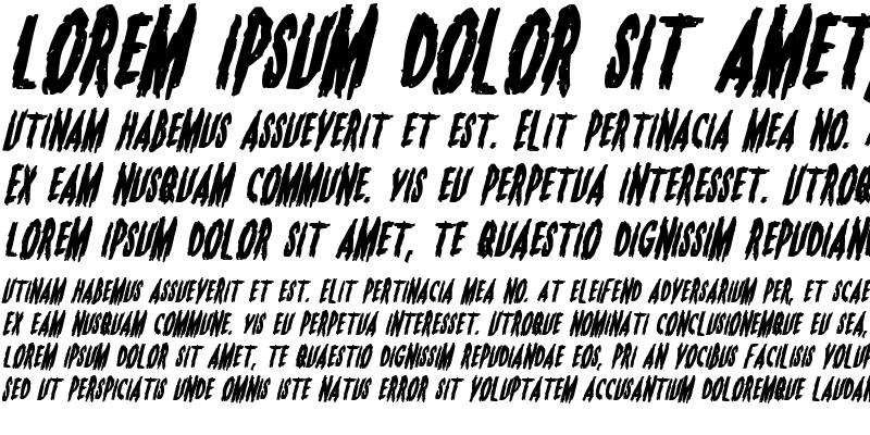 Sample of Monsterama Bold Italic