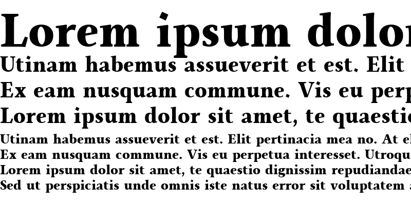 Sample of Monterchi Serif Trial Extrabold