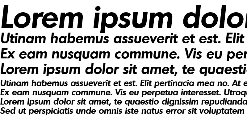 Sample of Montreal SF Bold Italic