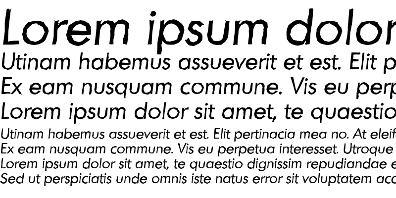 Sample of MontrealAntique Italic