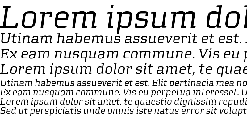 Sample of MorganAvec Lining Italic