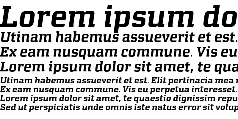 Sample of MorganAvec Office Bold Italic
