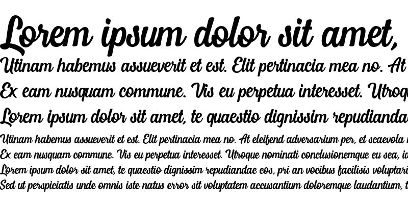 Sample of Mostley Script