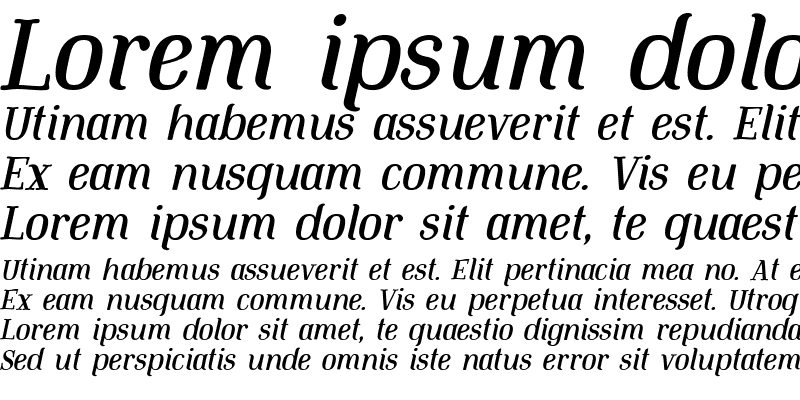 Sample of Mount Italic PERSONAL USE ONLY Regular
