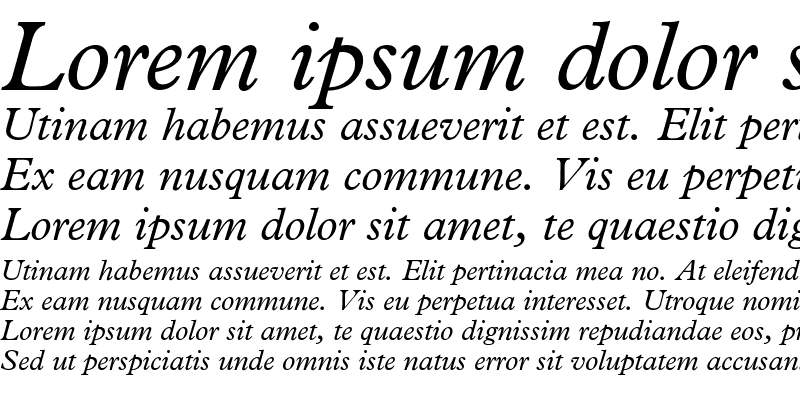 Sample of MPlantin-Italic