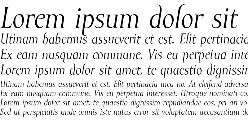 Sample of Mramor Italic