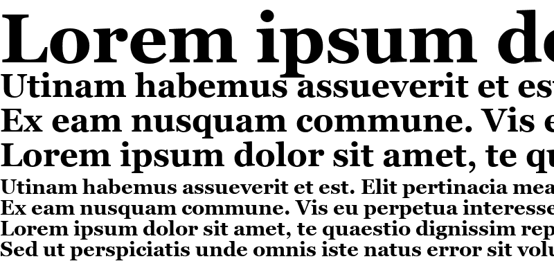 Sample of MS Reference Serif Bold