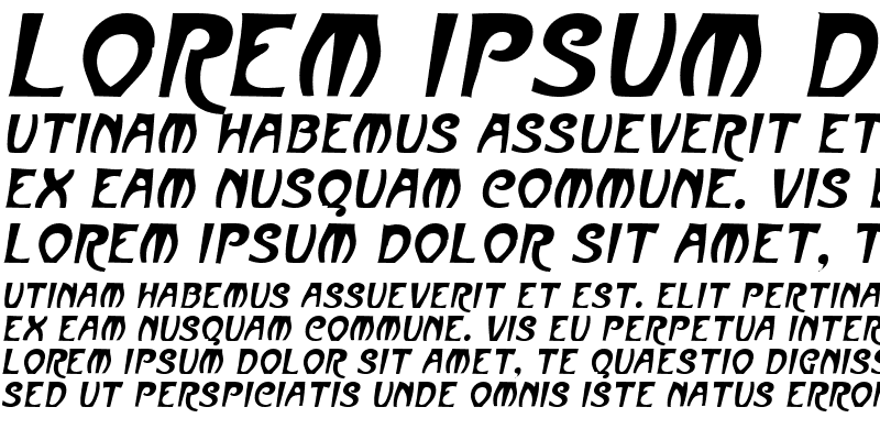 Sample of MullinsCaps Italic