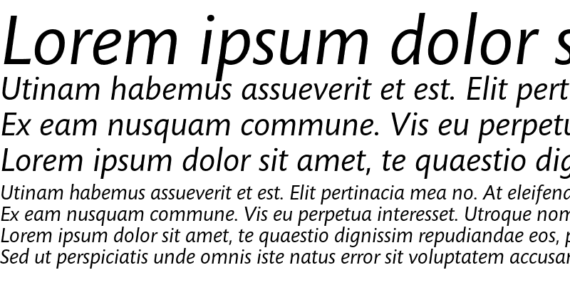 Sample of Mundo Sans Std Italic