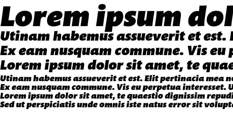 Sample of Mundo Sans Std Ultra Italic