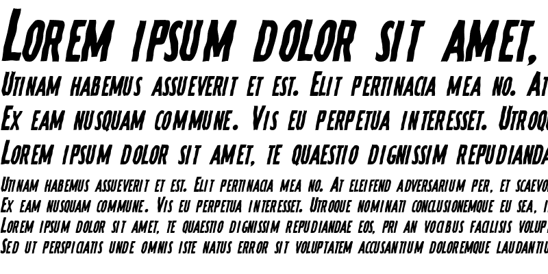 Sample of MunsterSCapsSSK Italic