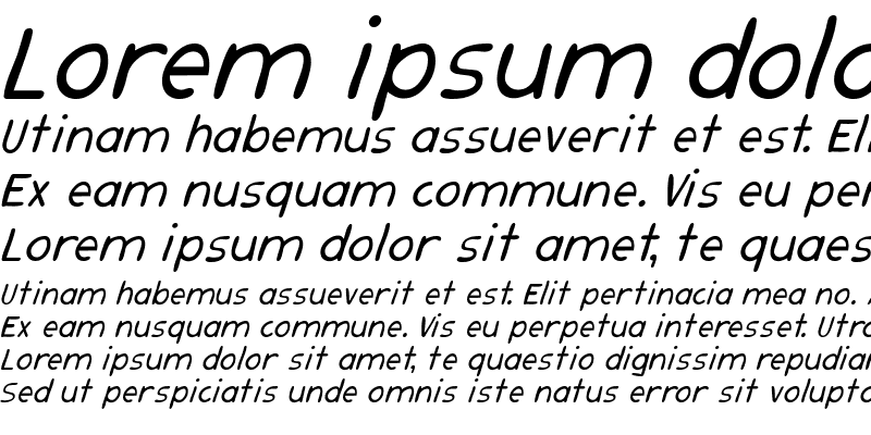 Sample of Muse Italic