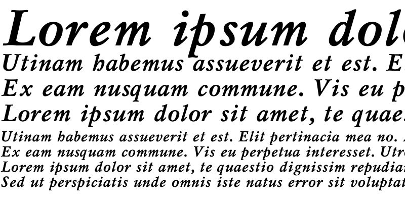 Sample of Mysl Bold Italic