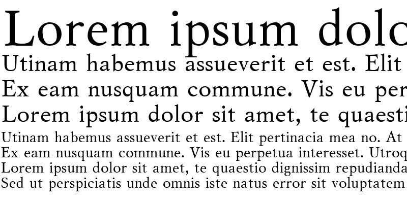 Sample of Mysl Cyrillic