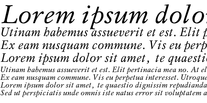 Sample of MyslC Italic