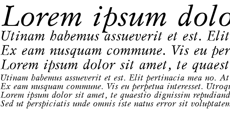 Sample of MyslCTT Italic