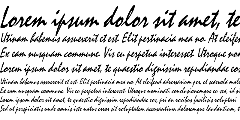 Sample of MysticThin Italic