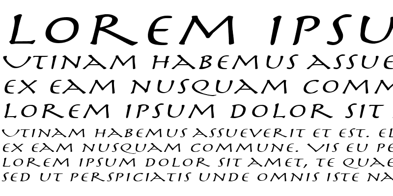 Sample of Mythology Extended Italic