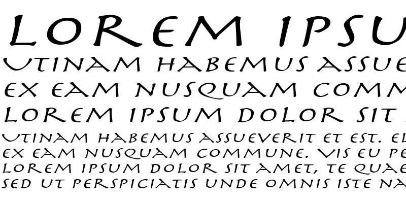 Sample of MythologyExtended Italic