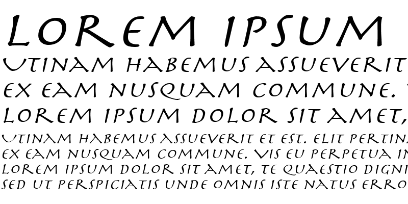 Sample of MythologyWide Italic
