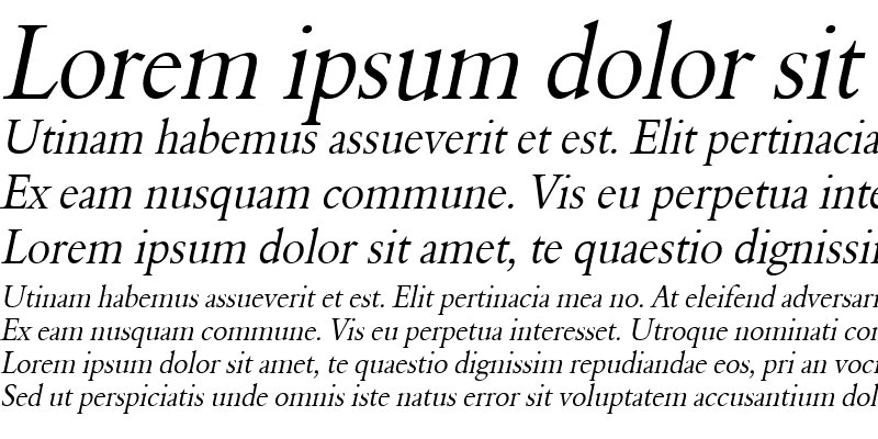 Sample of Nadine 2 Condensed Italic