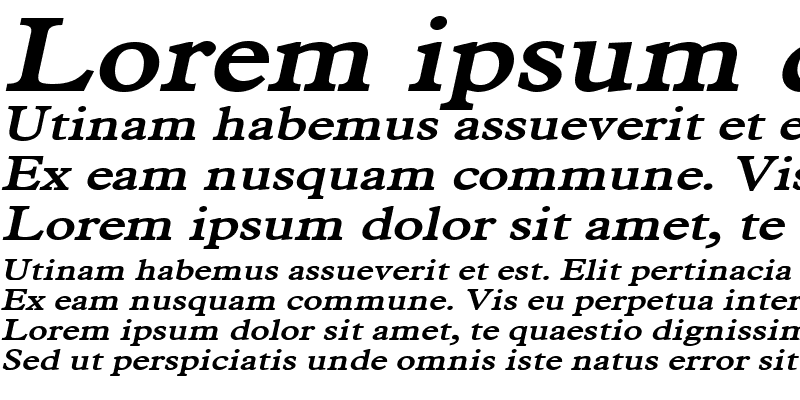 Sample of Nadine Condensed Bold Italic