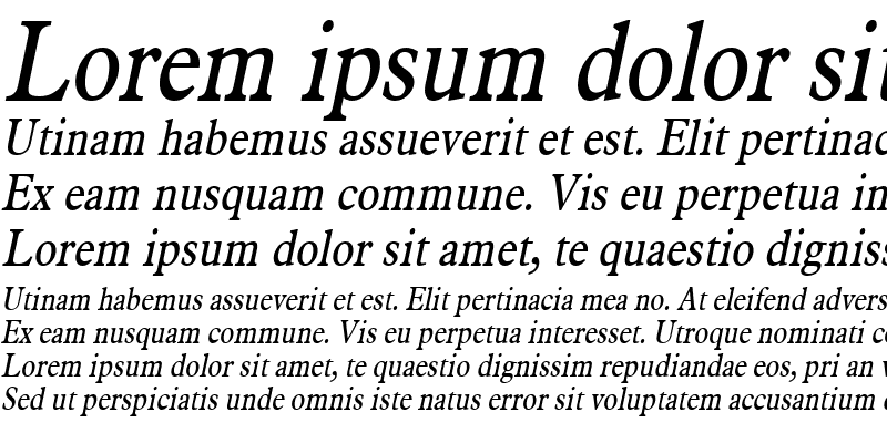 Sample of Nadine Condensed Italic