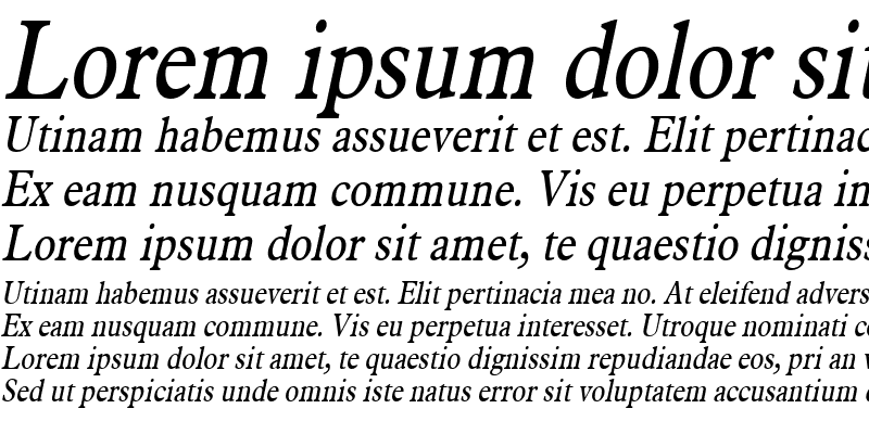 Sample of NadineCondensed Italic