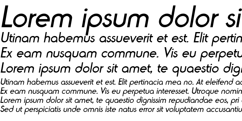 Sample of NaomiBecker Italic