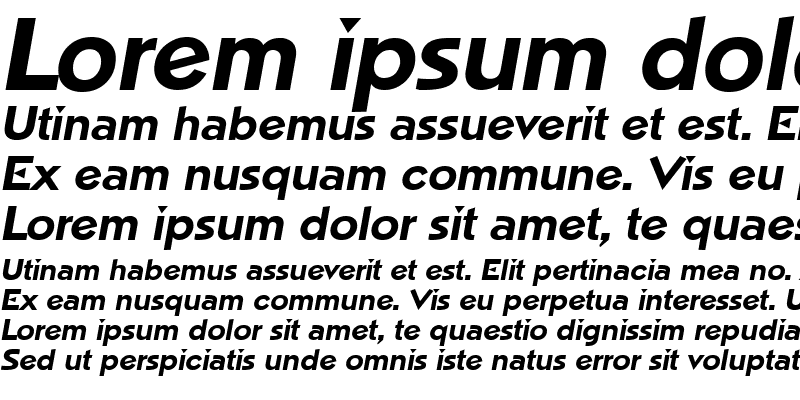 Sample of Napa SF Bold Italic