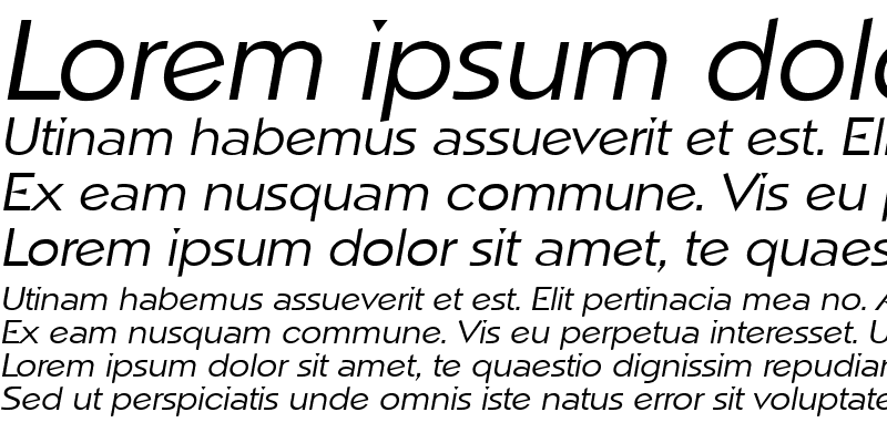 Sample of Napa SF Italic